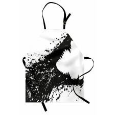 Monochrome Crocodile Apron