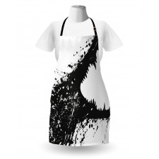 Monochrome Crocodile Apron