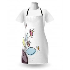 Flower Pot with Blossoms Apron