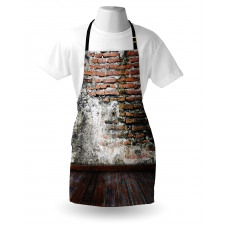 Worn Looking Wall Photo Apron