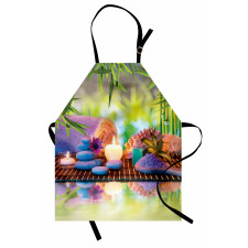 Stones with Candles Yoga Apron