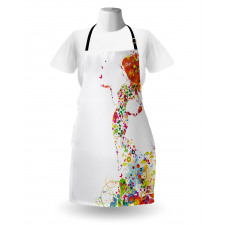 Summer Lady Silhouette Apron