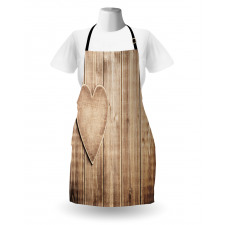 Rustic Heart Planks Apron