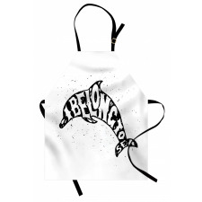 Ocean Creatures Words Apron