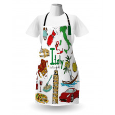 Fun Colorful Sketch Style Apron