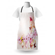 Floral Art Butterflies Apron