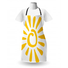 Doodle Sun Burst Summer Apron