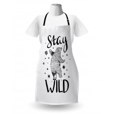 Dancing Bear and Words Apron