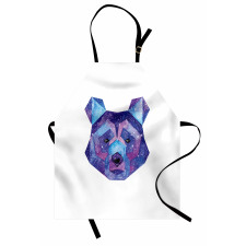 Cosmic Polygonal Portrait Apron