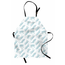 Swimming Polar Bears Sea Apron