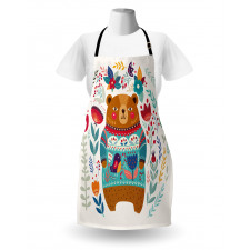 Cartoon Flowers Apron