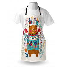 Cartoon Flowers Apron