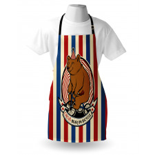 Circus Mascot on Bicycle Apron