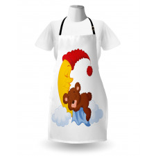 Kids Cartoon Baby on Moon Apron