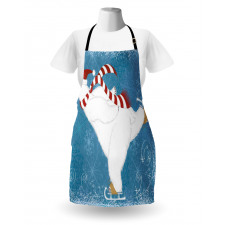 Ice Skating Polar Bear Apron