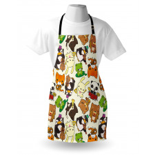 Cartoon Animal Music Apron