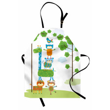 Funny Jungle Creatures Apron