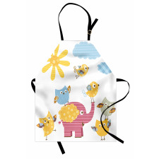 Colorful Birds Apron