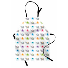 Colorful Fun Elephants Apron