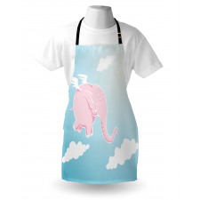 Pink Elephant Happiness Apron