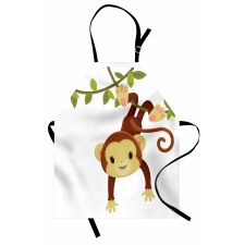 Cartoon Monkey on Liana Apron