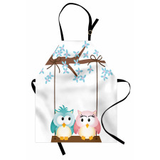 Owls in Love on Swing Apron