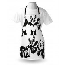 Playful Panda Bear Zoo Apron