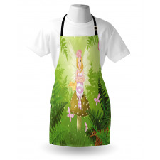 Fairy Girl Floral Hair Apron