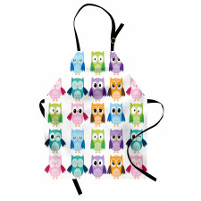 Friendly Bird Owl Comic Apron