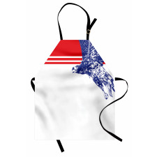 American Flag Colors Bird Apron