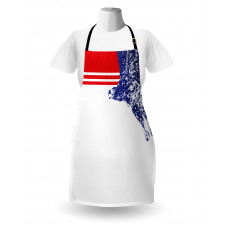 American Flag Colors Bird Apron