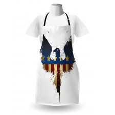 USA Flag Bird Silhouette Apron