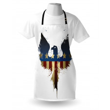 USA Flag Bird Silhouette Apron