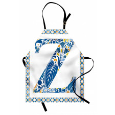 Vibrant Floral Design Apron