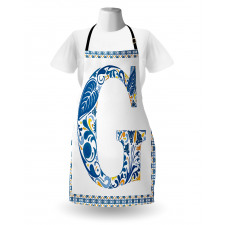 Tile Designed Letter G Apron