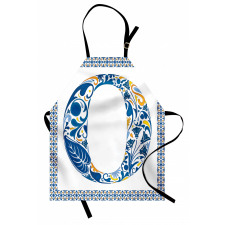 Blue Capital Letter Apron