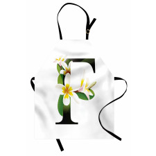 Frangipani Green Theme Apron