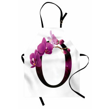 O Alphabet and Orchid Apron