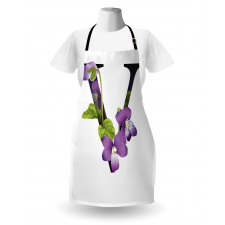 Viola Sororia Flower Apron