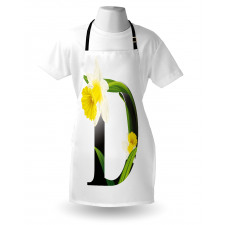 D Silhouette Daffodils Apron