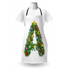 Winter Festivity Font Apron