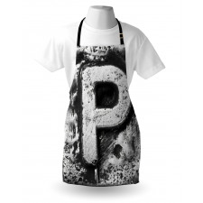 Baroque Style Initials Apron