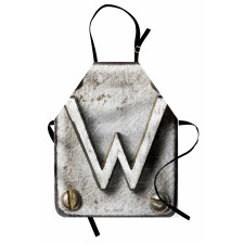 Uppercase W Industrial Apron