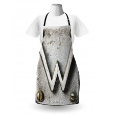 Uppercase W Industrial Apron