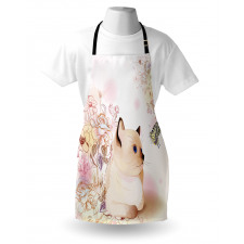 Pastel Kitty and Butterflies Apron