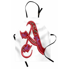 Classic Ornate Initial Apron