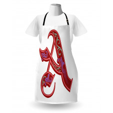 Classic Ornate Initial Apron