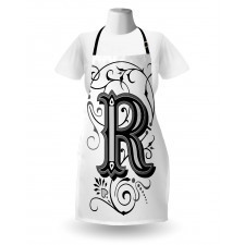 Antique R Typography Apron