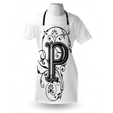 Floral Essence Initial Apron