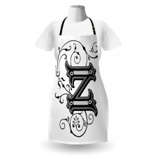 Calligraphic Capital Z Apron